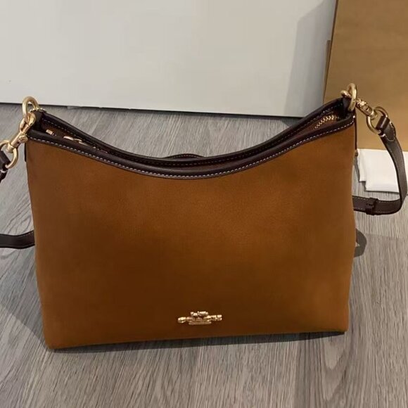 Coach Vintage Brown Mini Suede Bag, Size 31*23.5*10.5 cm - Picture 2 of 9